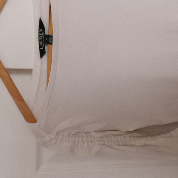 Lauren by Ralph Lauren Slim Fit 3/4 Sleeve White Shirt Small - Picture 1 of 8